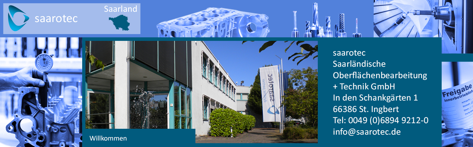 Zulieferer und Dienstleister für das Metallbearbeiten mit moderner CNC-Technik - saarotec Saarländische Oberflächenbearbeitung und Technik GmbH